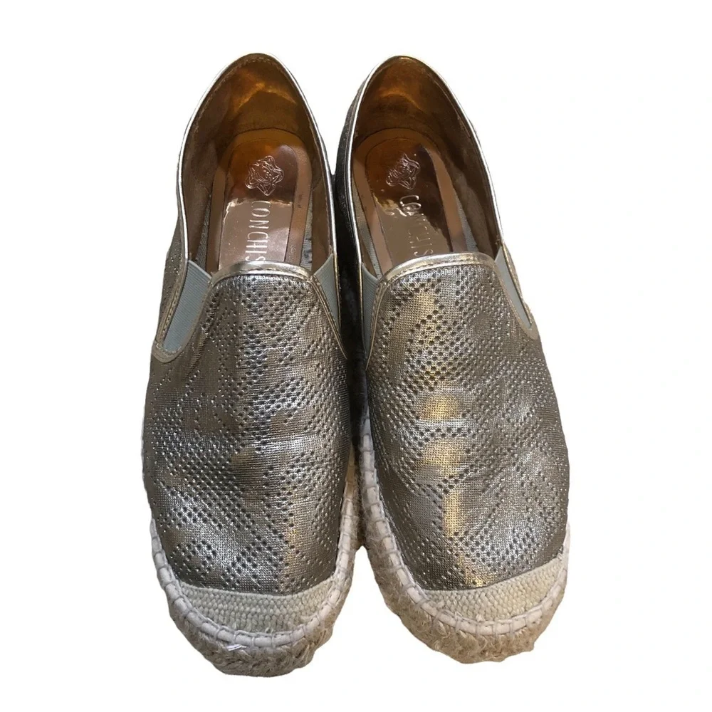 Conchisa Gold Espadrilles size 8‎